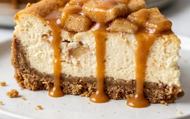 Karamell-Apfel-Käsekuchen