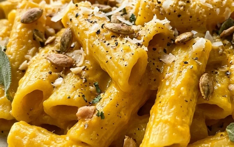 Cremige Kürbis Pasta - ganz schnell und einfach zubereitet