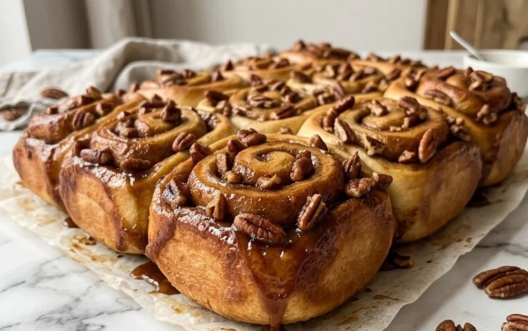 Big Fat Pecan Sticky Buns: Rezept für klebrige Hefeschnecken