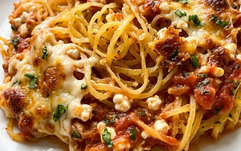 Cottage Cheese Spaghetti Squash Bake