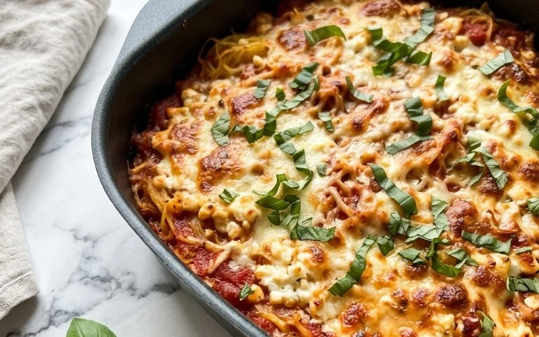 Cottage Cheese Spaghetti Squash Bake: Proteinreich & Cremig
