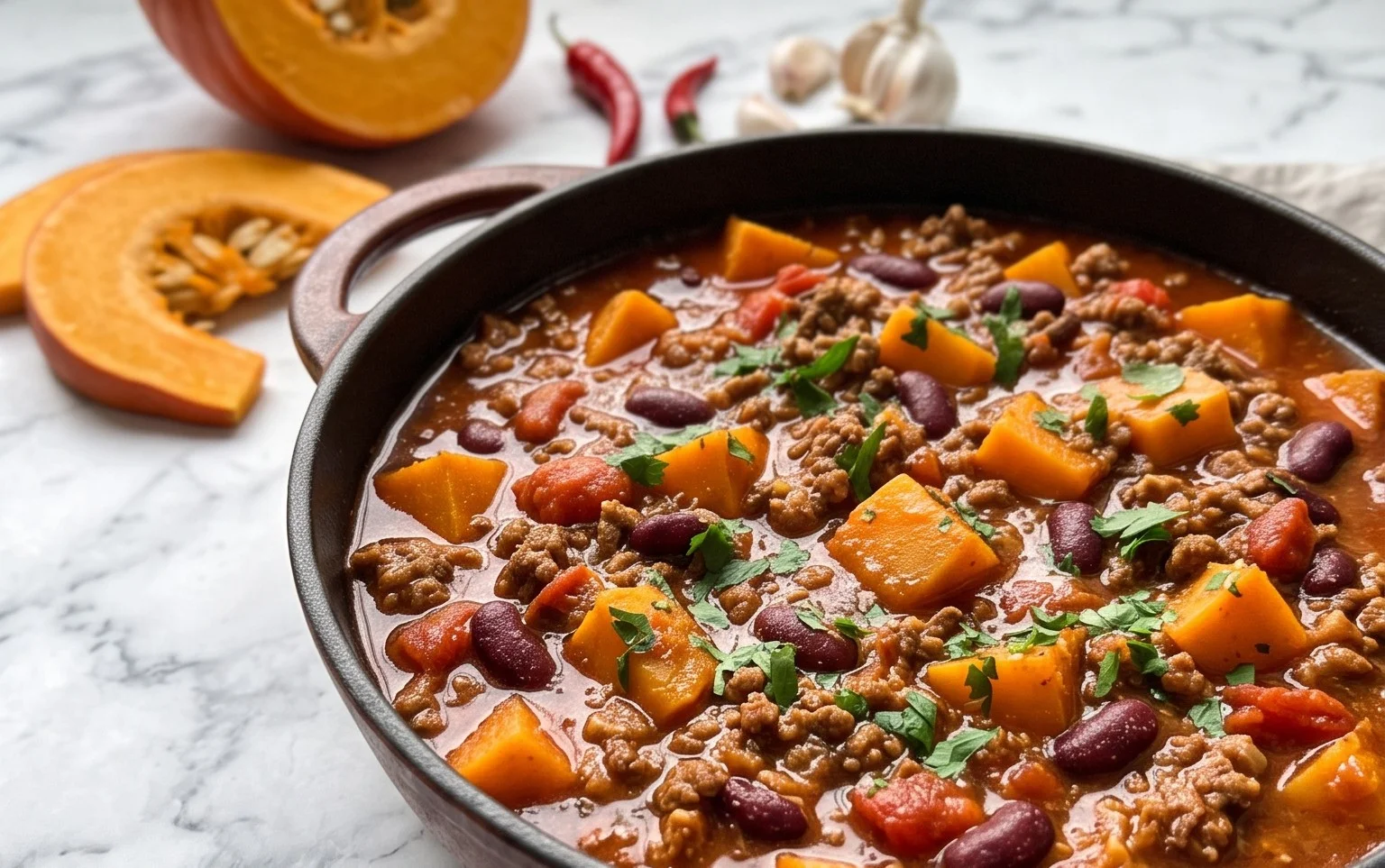 Herzhaftes Kürbis-Chili mit Hackfleisch: Rezept & Tipps