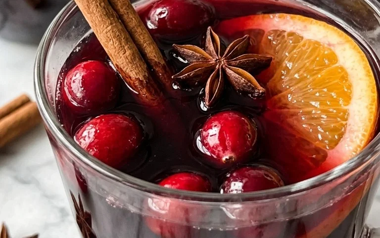 Cranberry Molasses Mulled Grape Juice